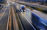 LKW auf dem Arbeitsweg